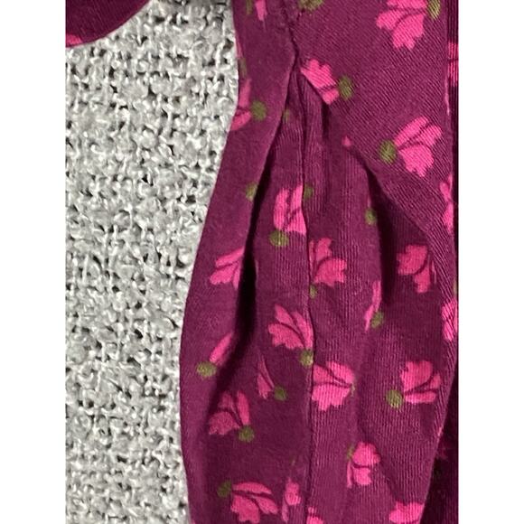 Gudrun Sjoden Shirt Women’s XXL Short Sleeve Floral Organic Cotton Lagenlook - Picture 6 of 12